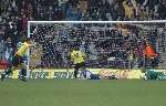 MISTAKE: Barry Ashby puts through his own net against Watford. Picture: MATT READING