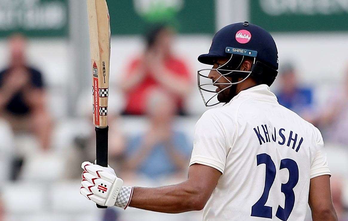 Feroze Khushi - the Essex loanee blasted 53 off 39 balls on his Kent debut in entertaining fashion