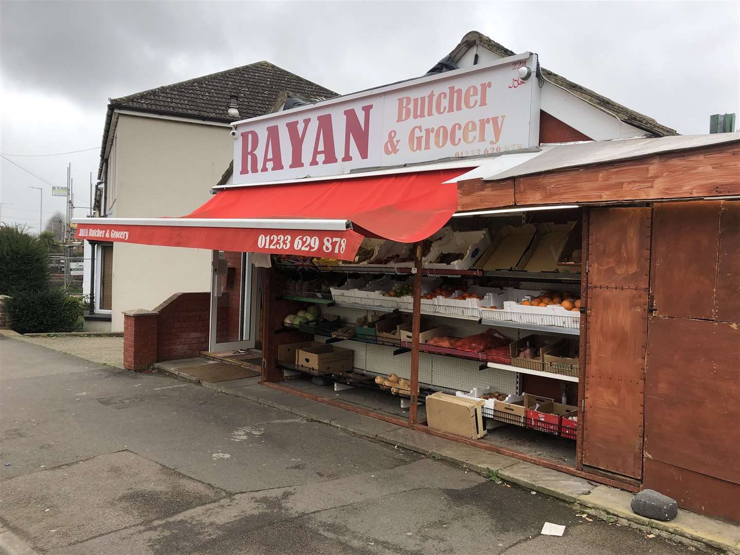 The Rayan Butcher and Grocery shop in Beaver Road, Ashford