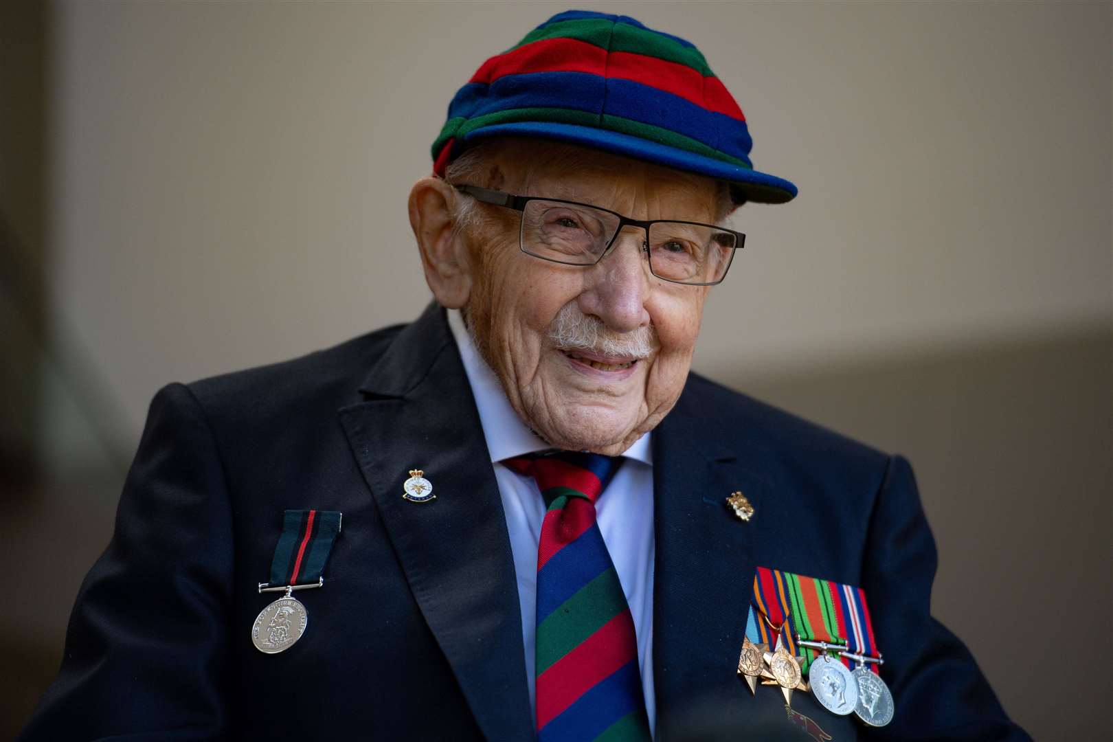 Captain Sir Tom Moore raised millions of pounds for the NHS (Jacob King/PA)