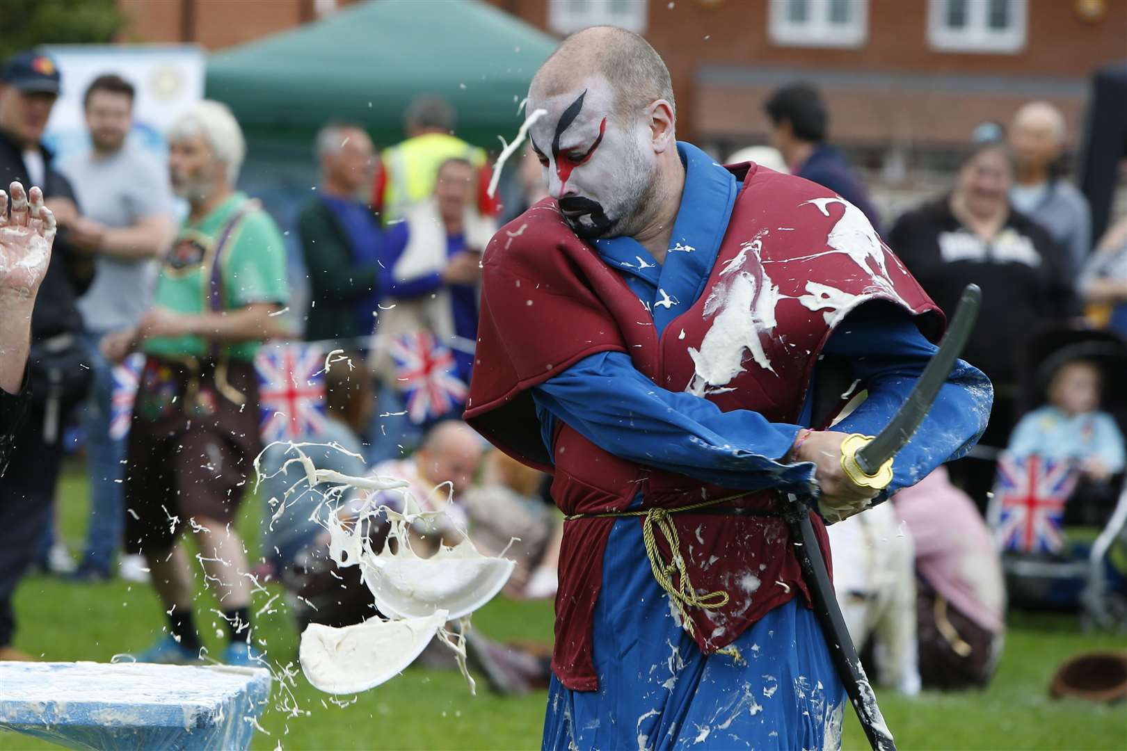 The World Custard Pie Championship was held today in Coxheath. All photos: Andy Jones