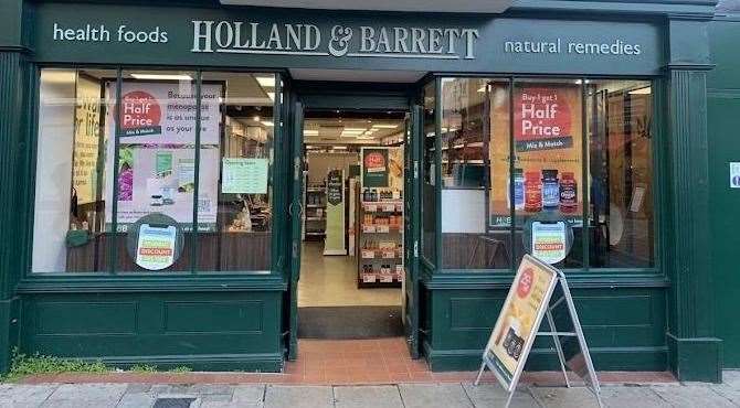 Staff at Holland and Barrett originally spotted the pigeon. Picture: Google