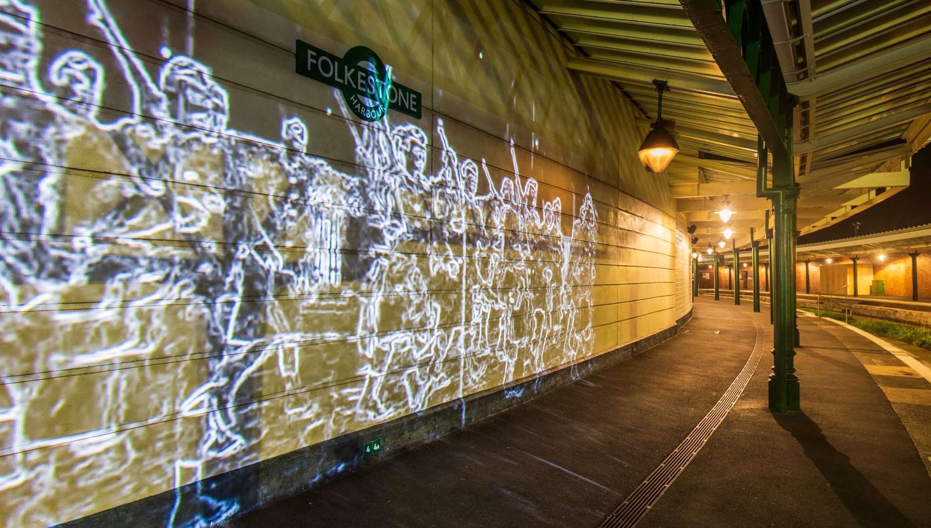 The installation will be on display at Folkestone Harbour Arm Station. Picture: University of Kent