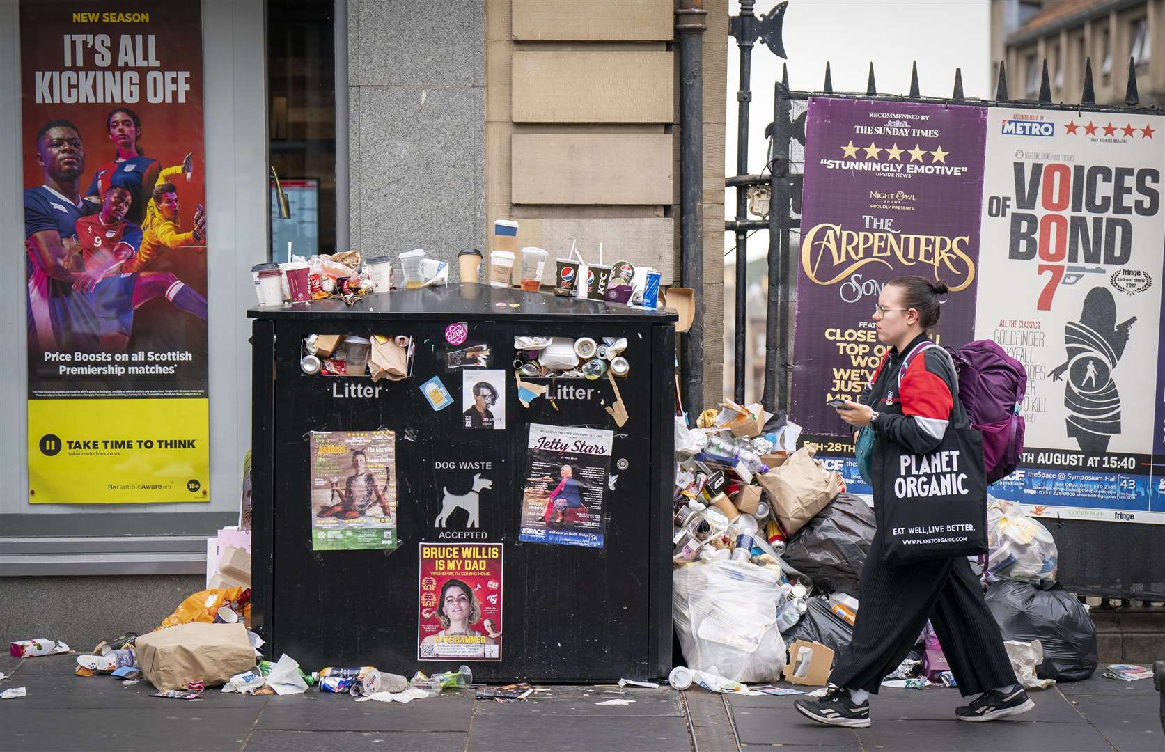 Industrial action could lead to bin strikes across Scotland (Jane Barlow/PA Wire)