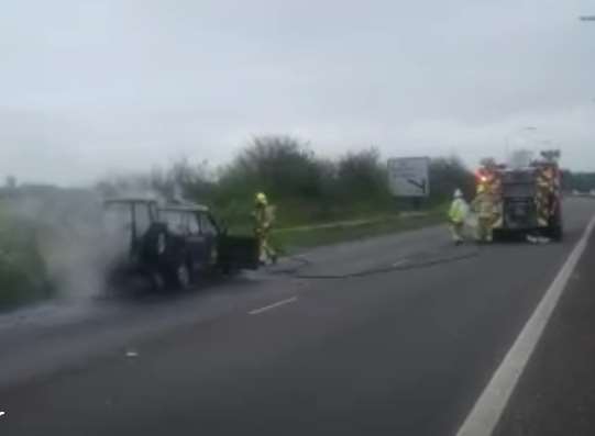 The fire happened on Thanet Way near the St-Nicholas-at-Wade turn off.