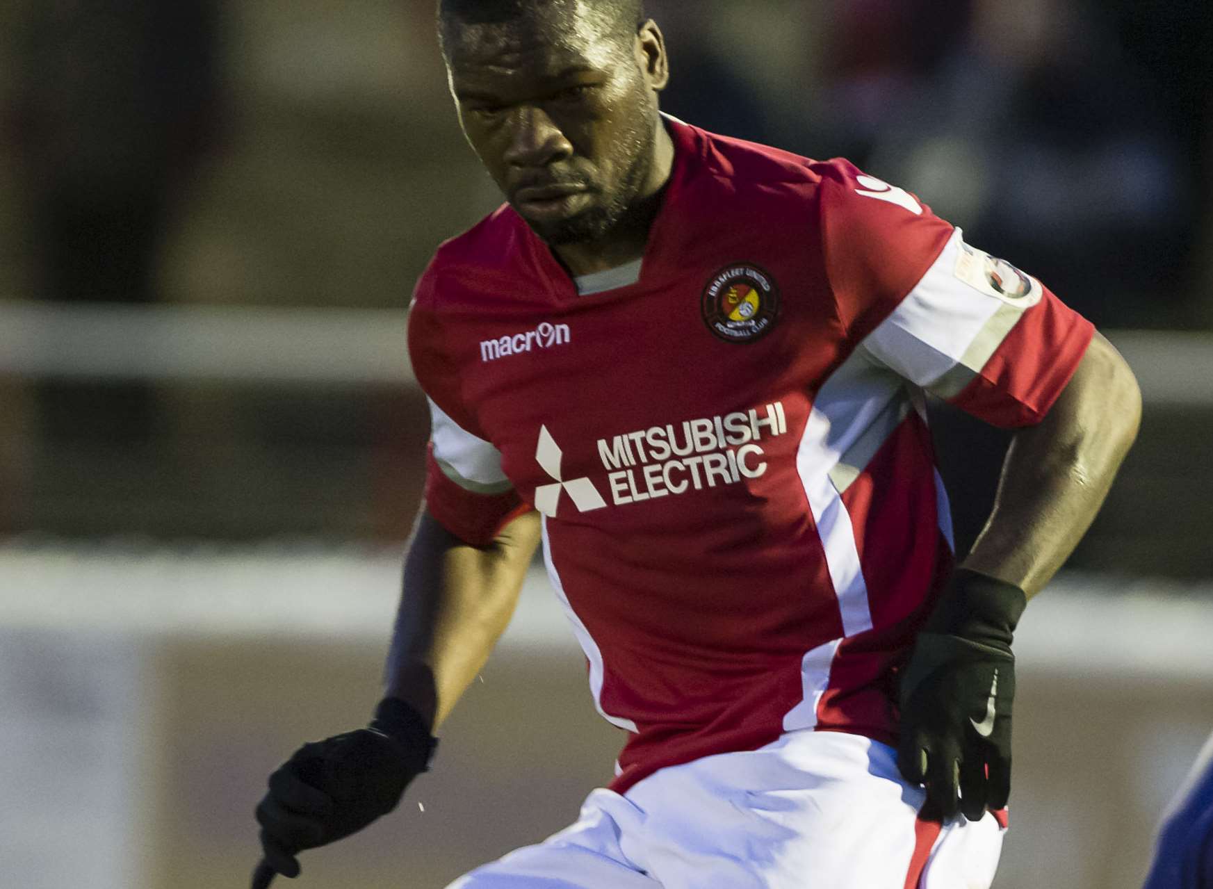 Aaron McLean scored Ebbsfleet's winner at Basingstoke Picture: Andy Payton