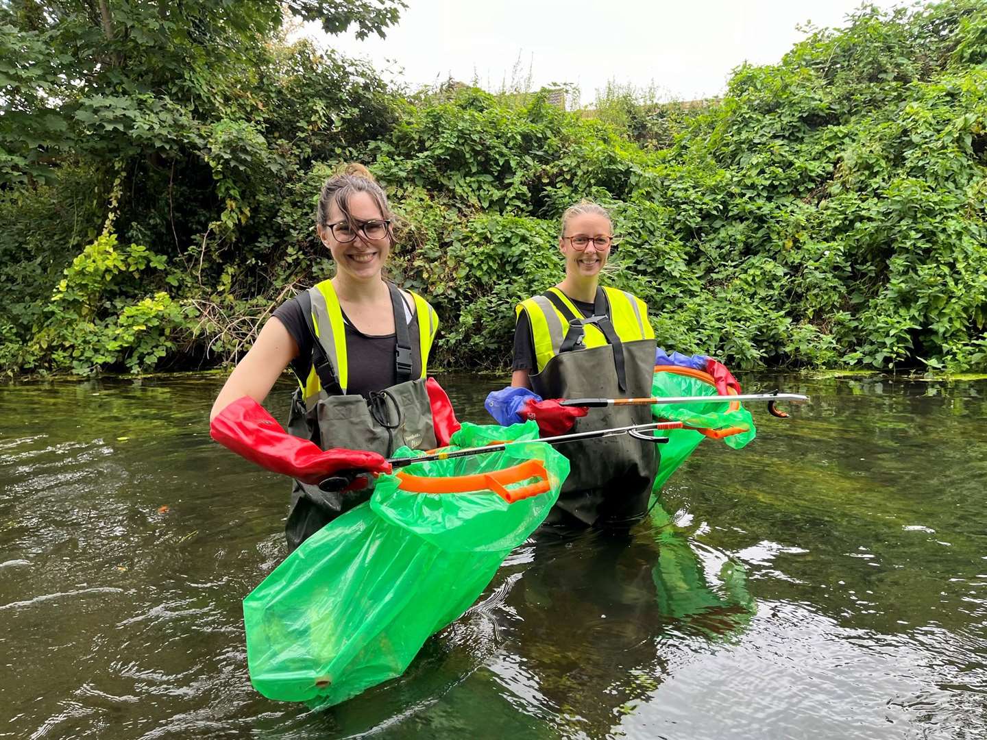 Hard-working volunteers return again and again to clear rubbish from the Stour