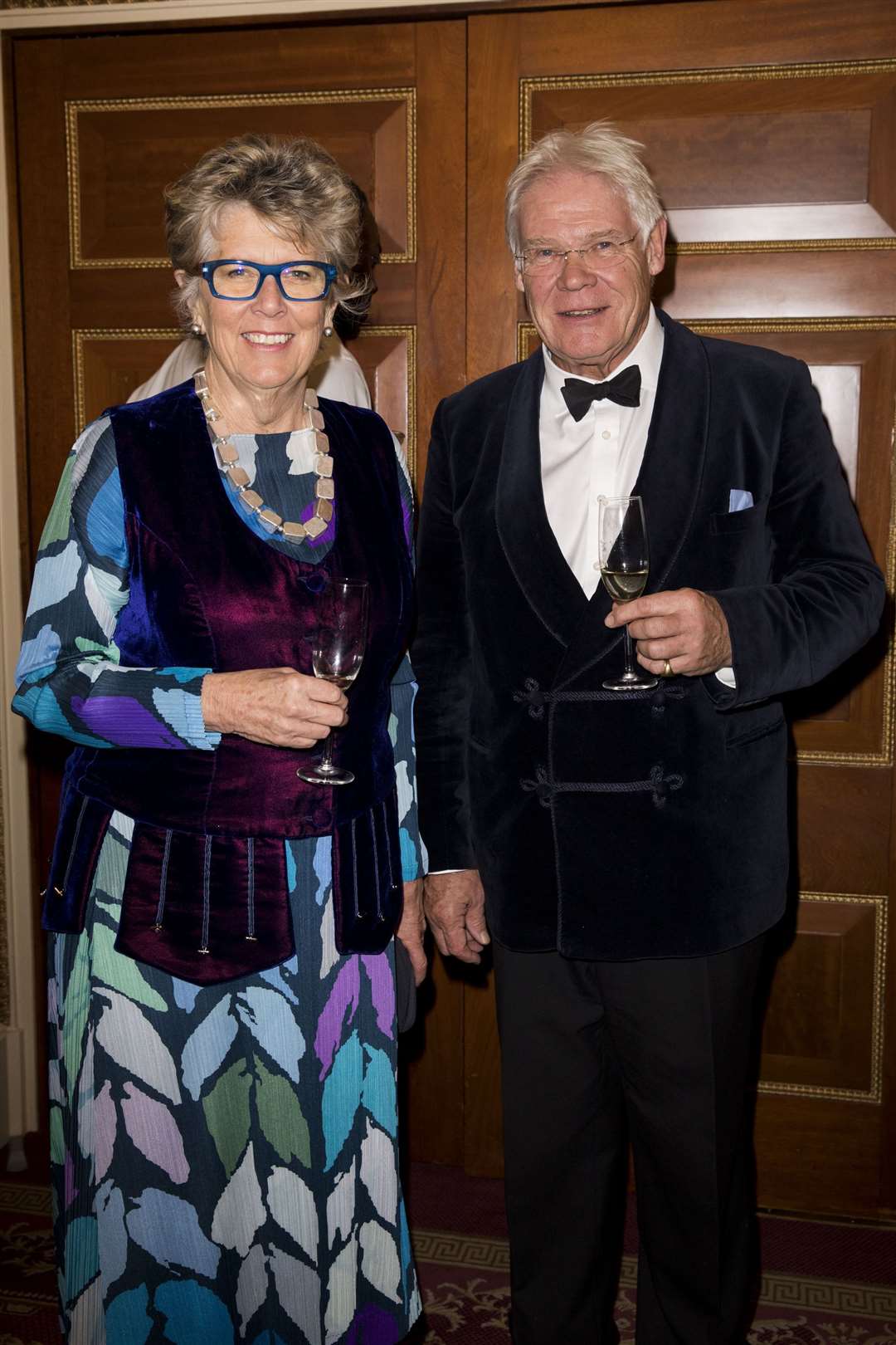 Author Prue Leith with her husband, John Playfair, whom she married in 2016 (Tristan Fewings/PA)