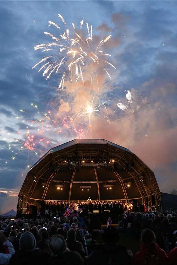 Fireworks at the Leeds Castle classical concert