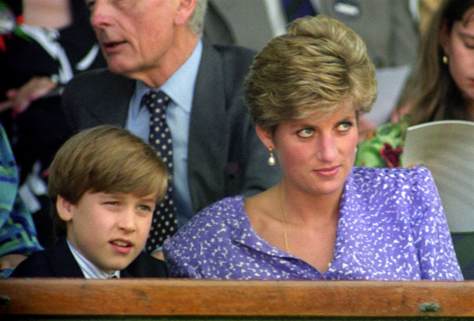 William with his mother Diana in 1991 (Rebecca Naden/PA)