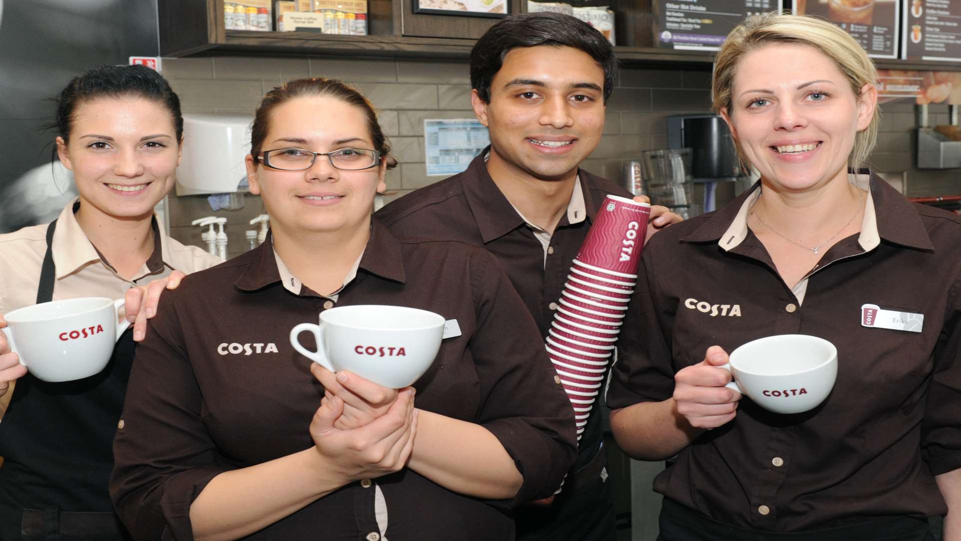 The Gravesend Costa team