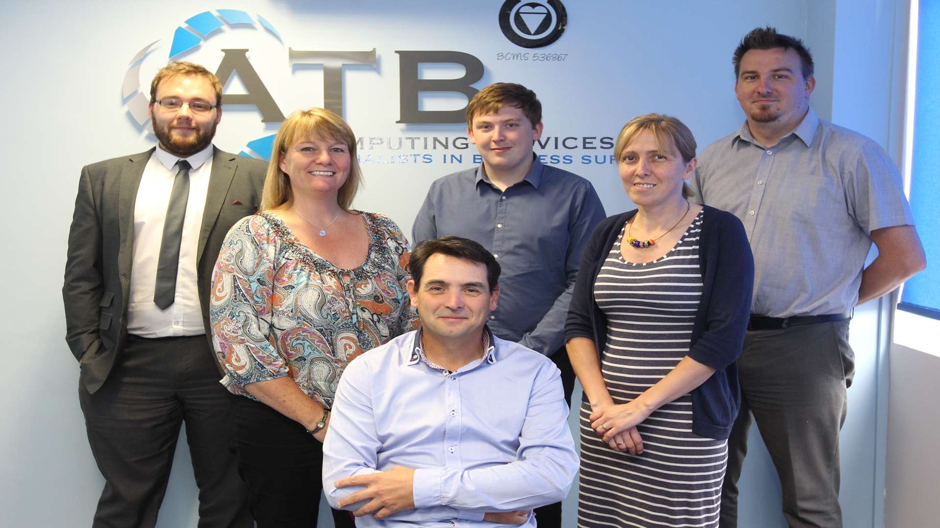 Graham Hutson with ATB Computing staff