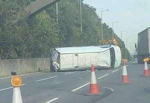 The crash happened near Ebbsfleet