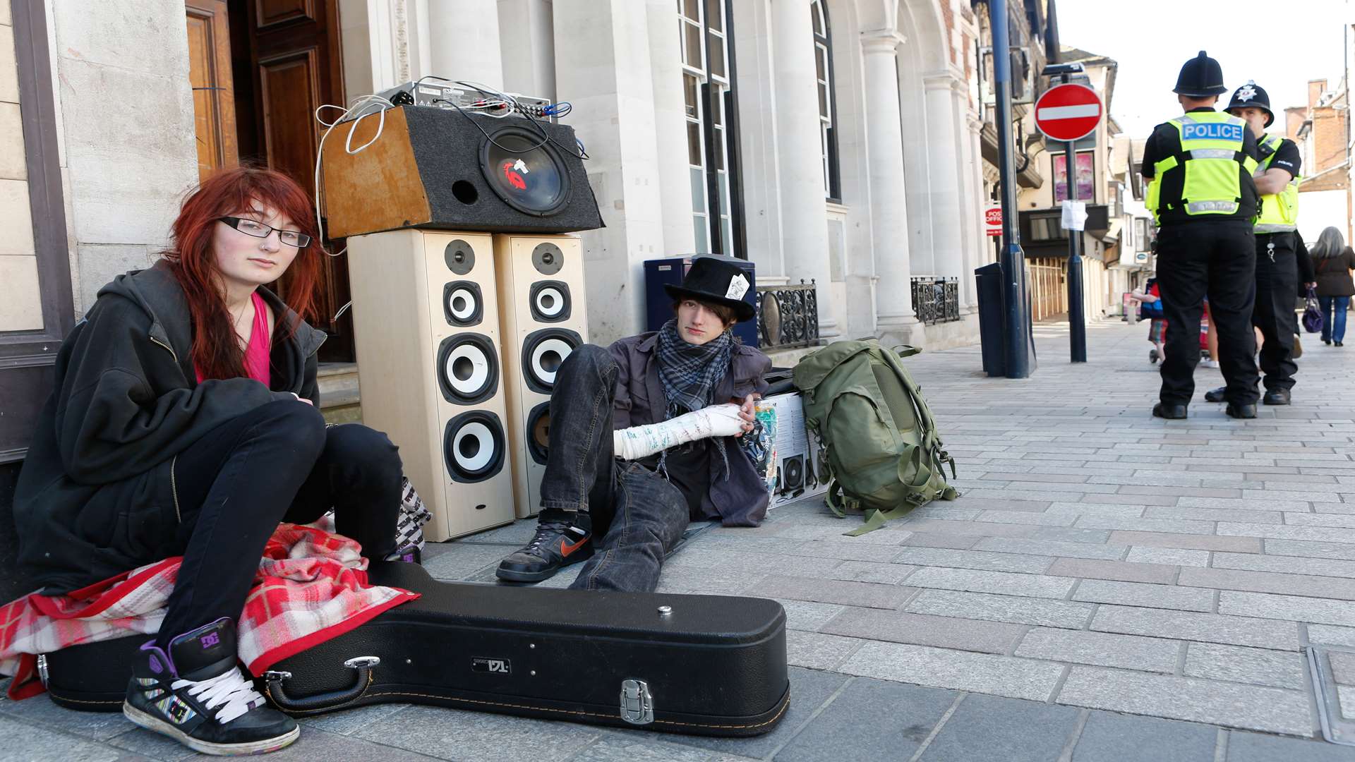 Squatters who had been evicted from a business in Bank Street, Maidstone