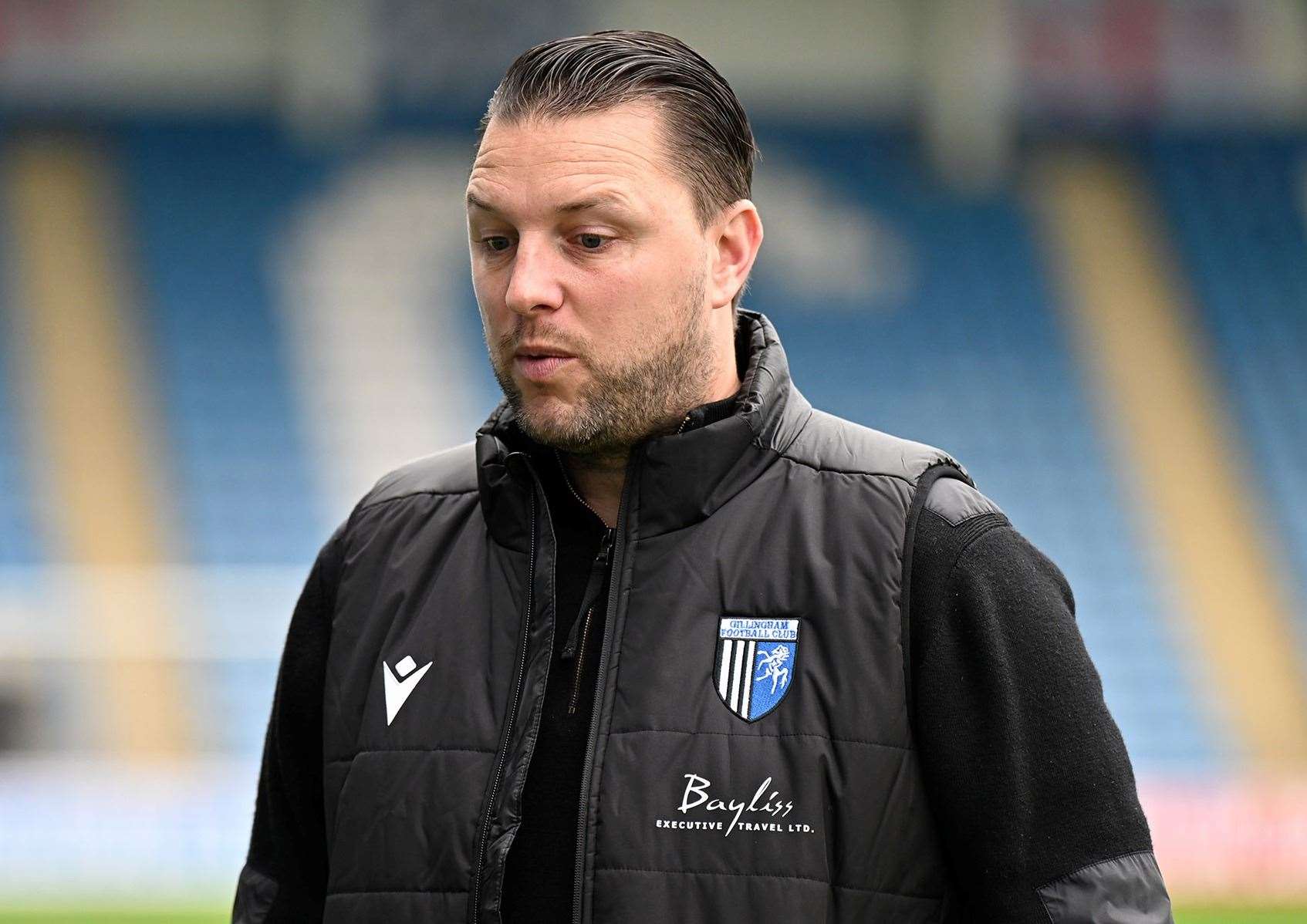 Gillingham manager Mark Bonner. Picture: Keith Gillard