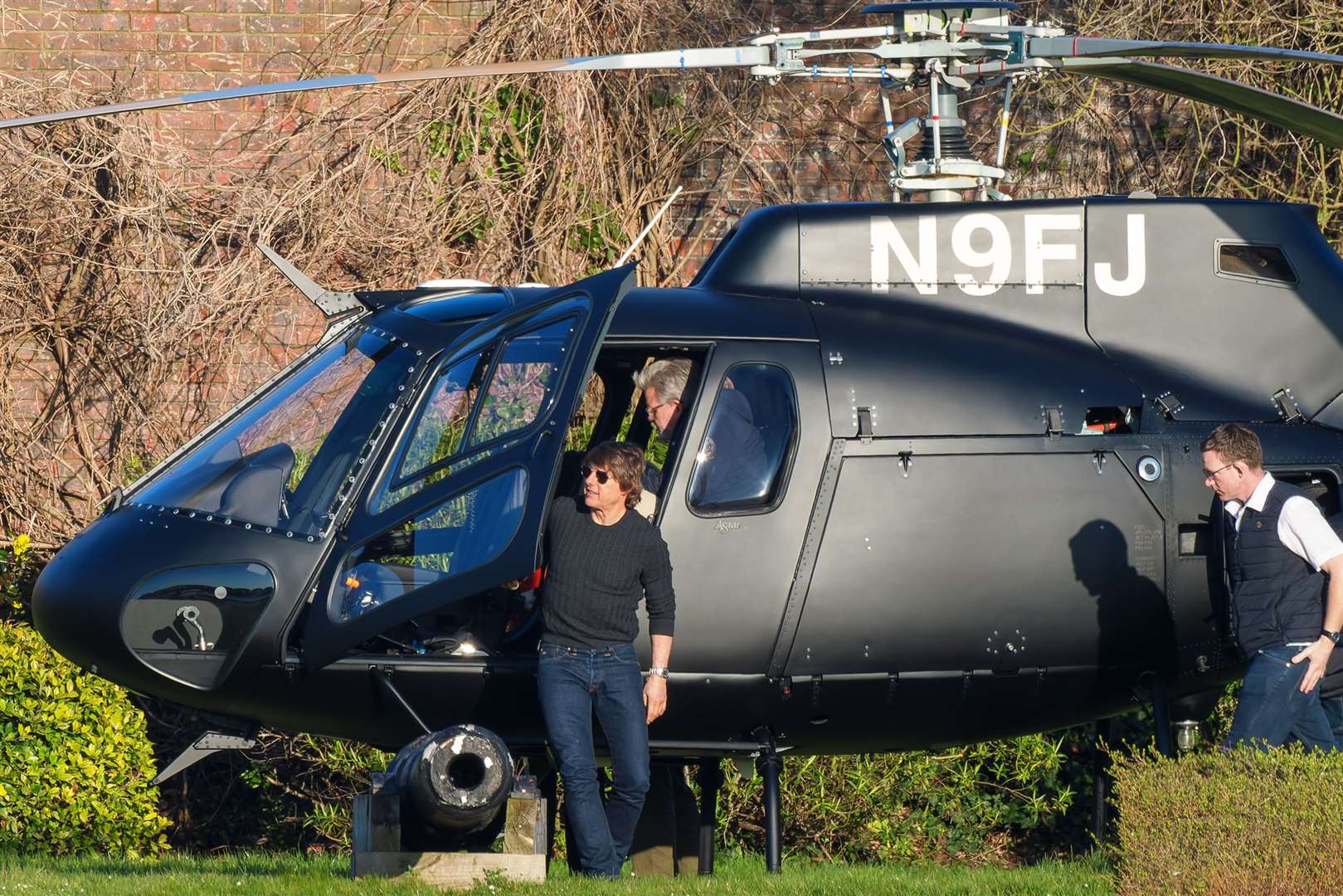 Tom Cruise pictured at the Historic Chatham Dockyard in Medway on April 4. Picture: SplashNews