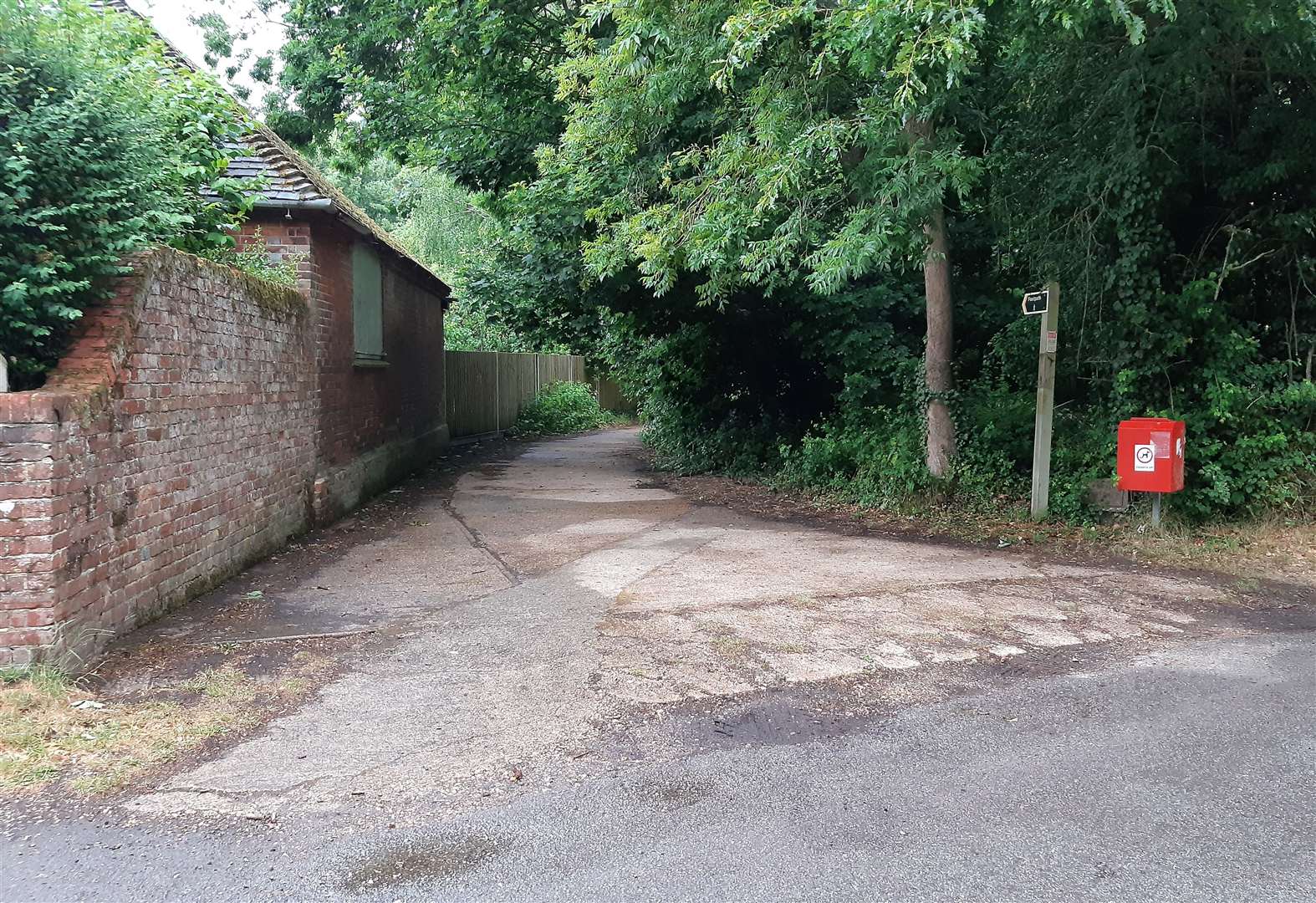 This footpath will lead to the pitches