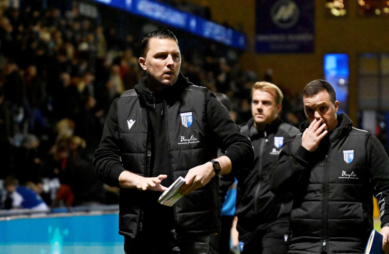 Manager Mark Bonner watched his side beaten by Newport County on Tuesday night Picture: Barry Goodwin