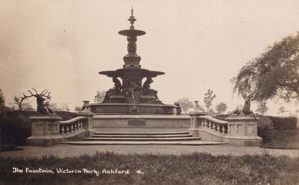 Taken on an unknown date, the stags' antlers have clearly been broken