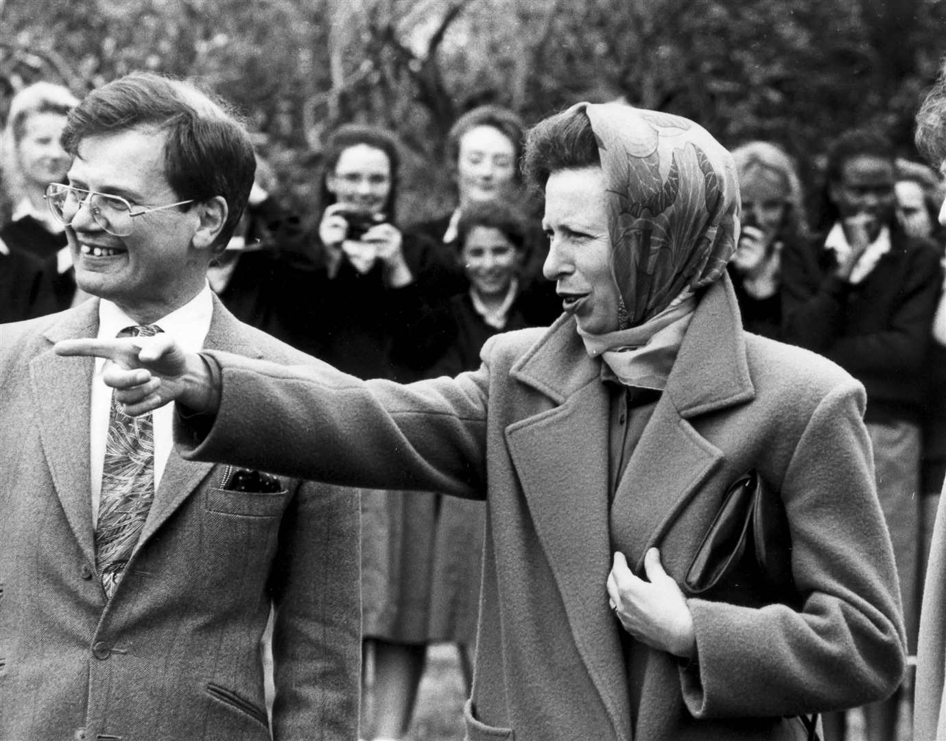 Princess Anne at East Malling Research Station, 1988