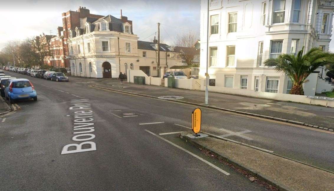 Bouverie Road West near the junction with Castle Hill Avenue. Picture: Google Maps