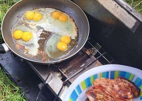 Double-yolkers from Brambledown Farm Shop. Picture: Karen Paine