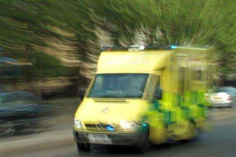 The man was rushed to hospital. Stock picture (4565215)