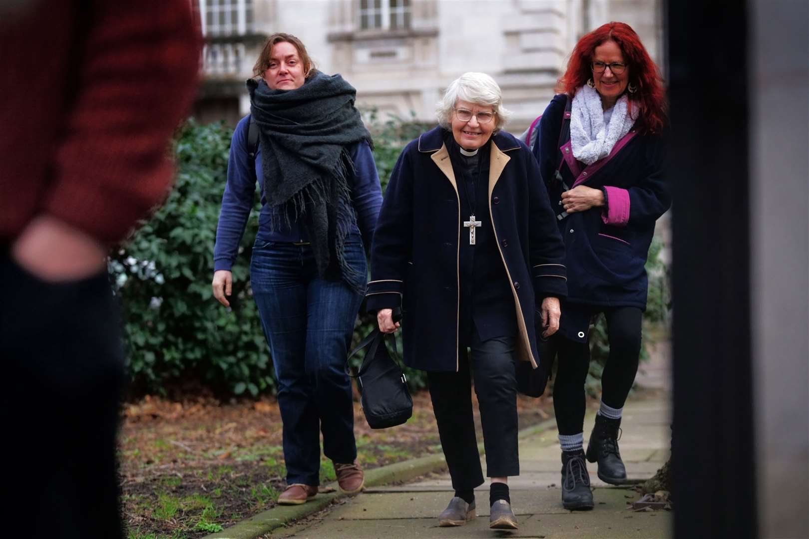 Rev Sue Parfitt, 80, has been a long-time climate change activist and taken part in many protests (Victoria Jones/PA)