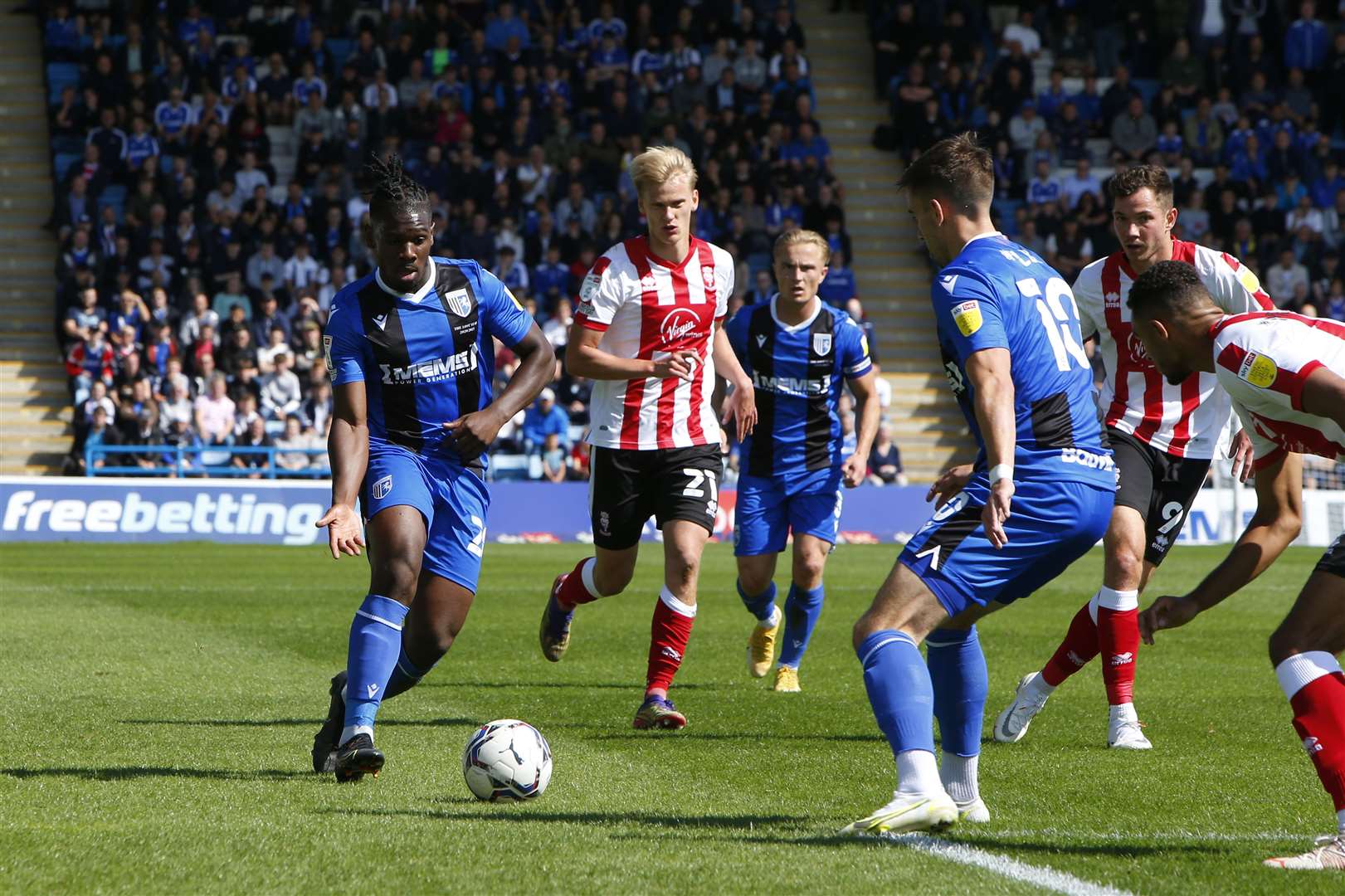 Dan Phillips makes his league debut for the Gills Picture: Andy Jones