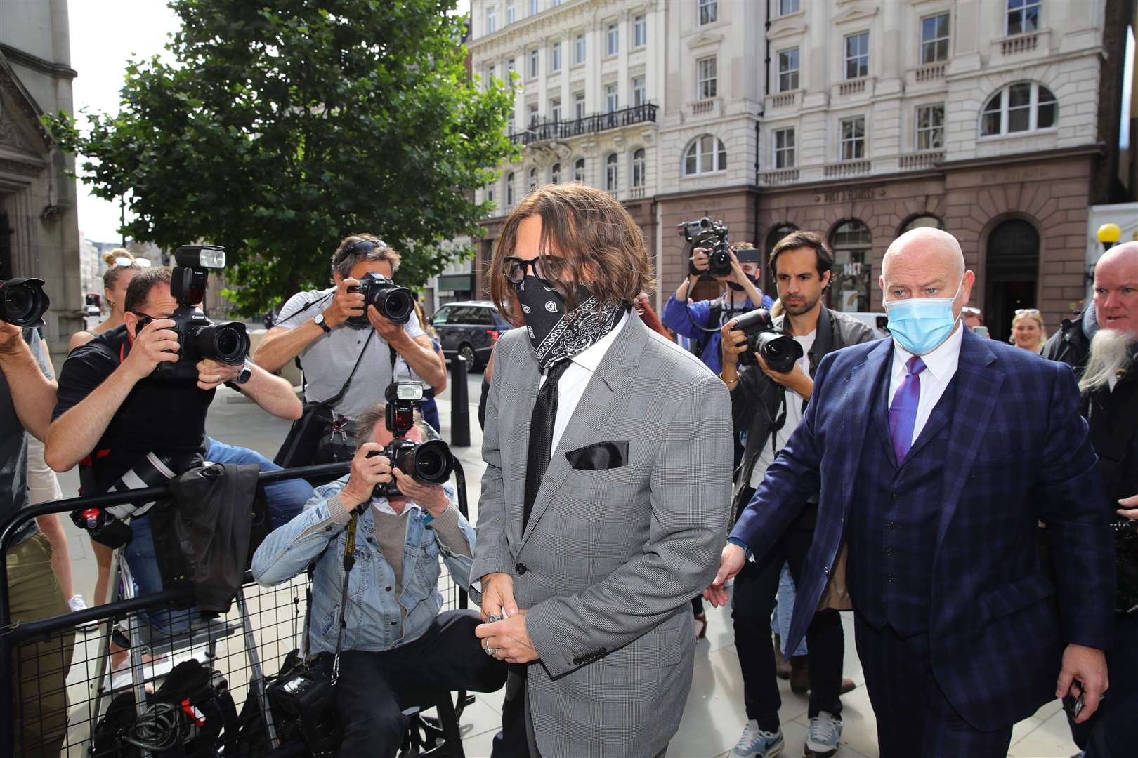 Johnny Depp arrives at the High Court in London (Aaron Chown/PA)