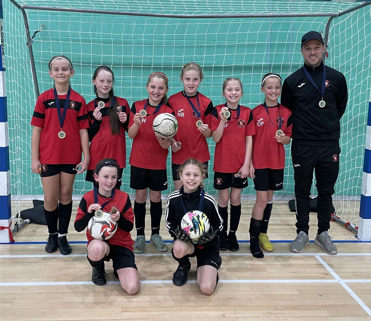 Gillingham Women FC - under-10 girls' winners at the FA Pokémon Futsal Youth Cup. Picture: Kent FA