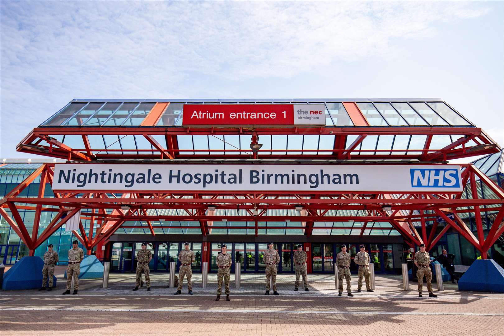 One mast was meant to serve the NHS Nightingale Birmingham Hospital (Jacob King/PA)