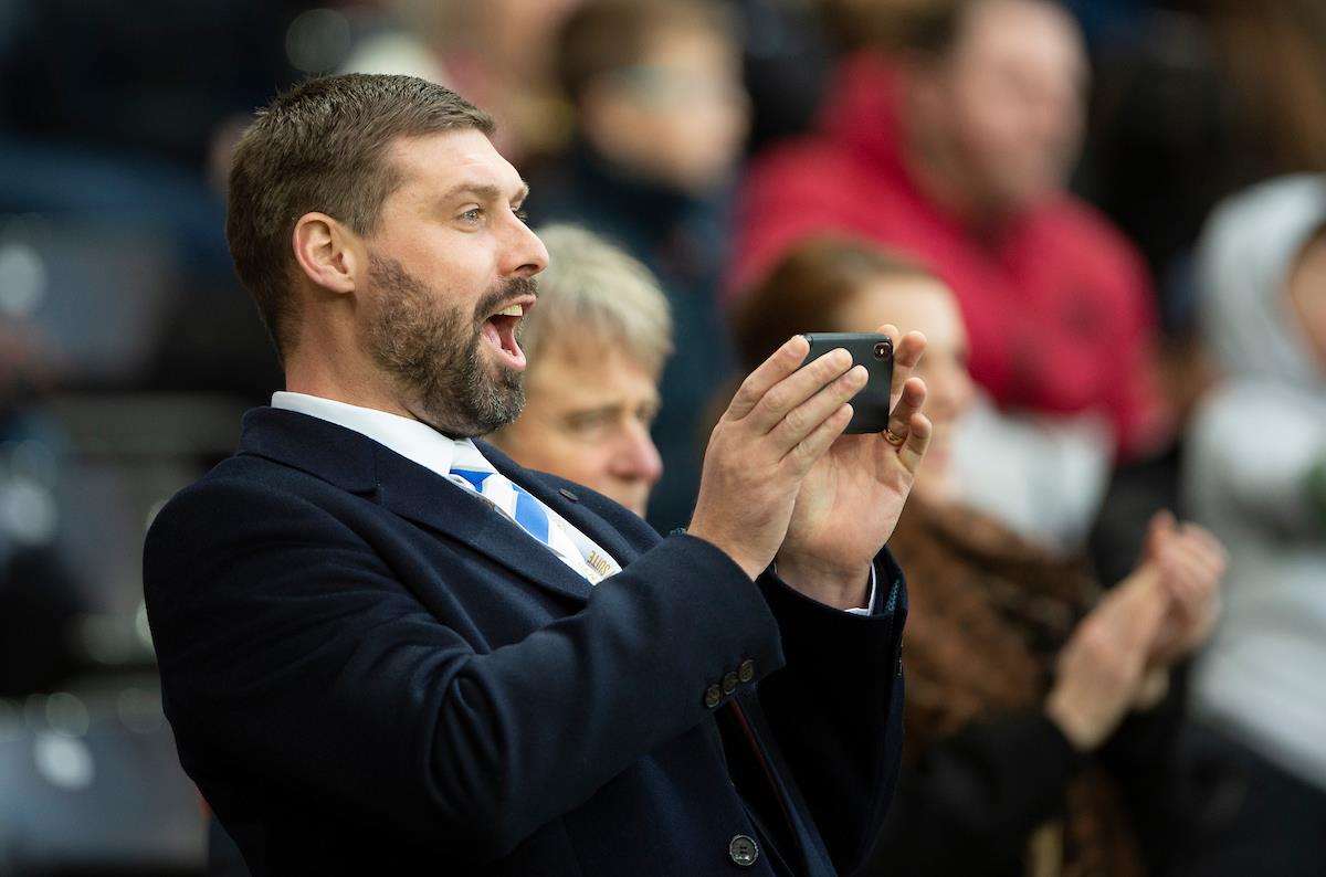 Gillingham's new chief exec Tom Lawrence in the crowd for their FA Cup match at Swansea Picture: Ady Kerry (7220688)