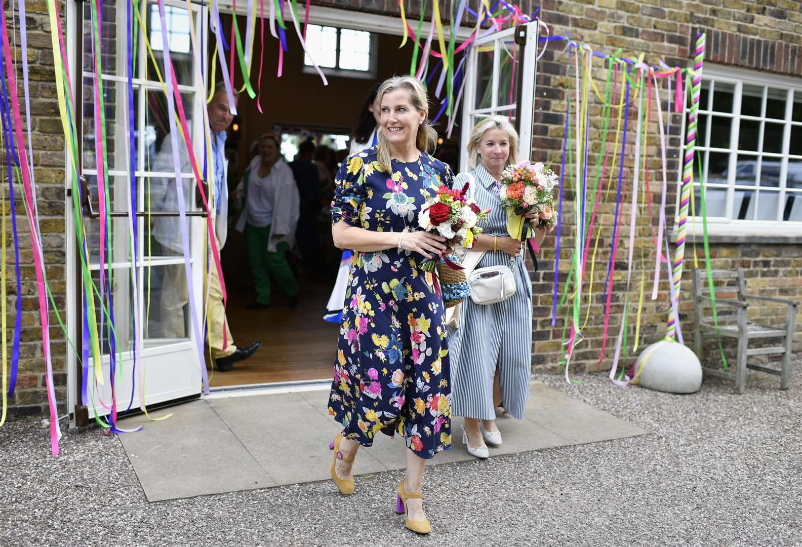 The Countess of Wessex with a posy at the Royal Windsor Flower Show (PA)