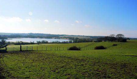 The land at Hersden overlooking the Stour which has been subject to a planning application for a gipsy site