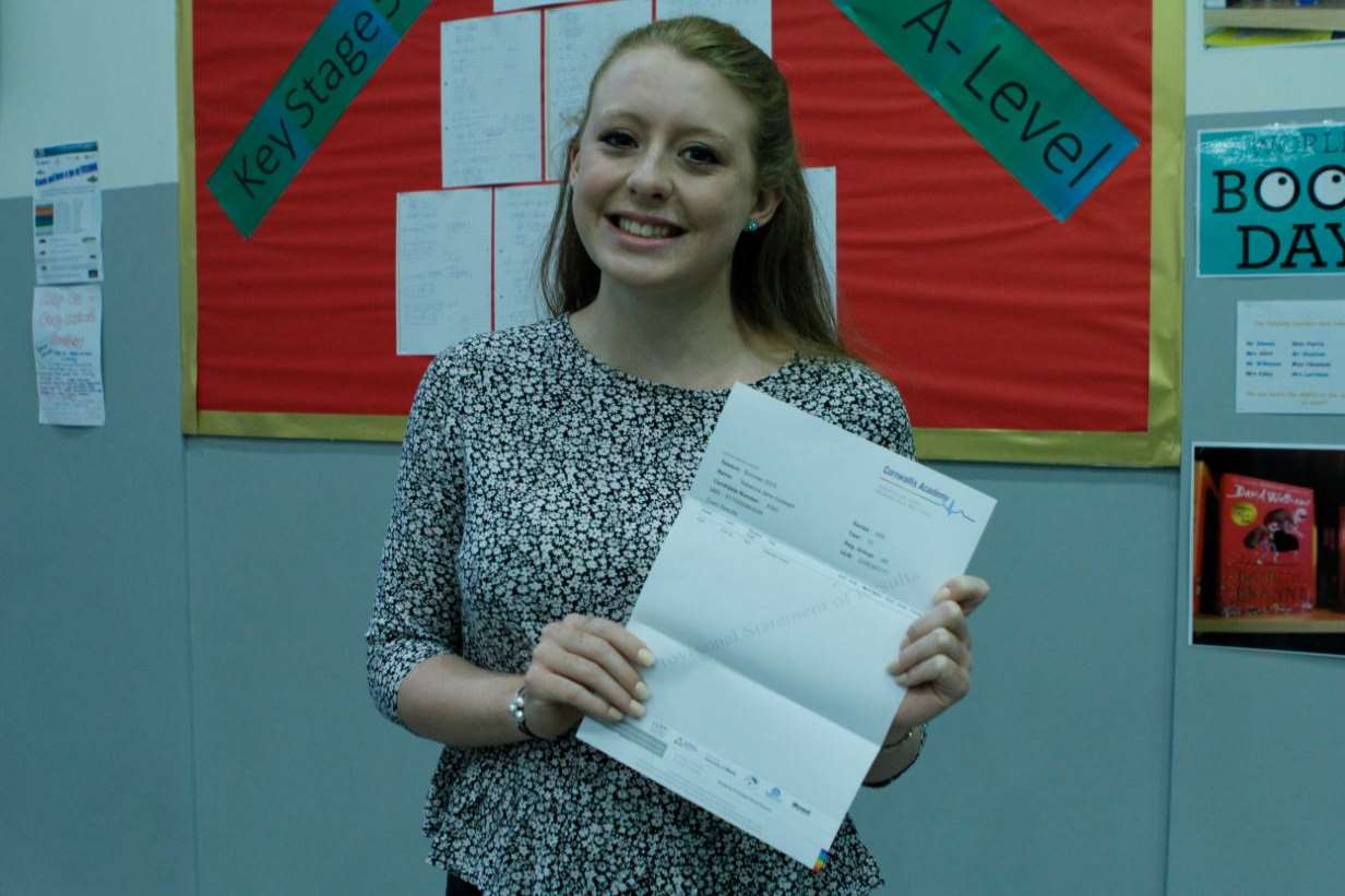 Rebecca Hubbard, 18, who is Head Girl at at Cornwallis Academy