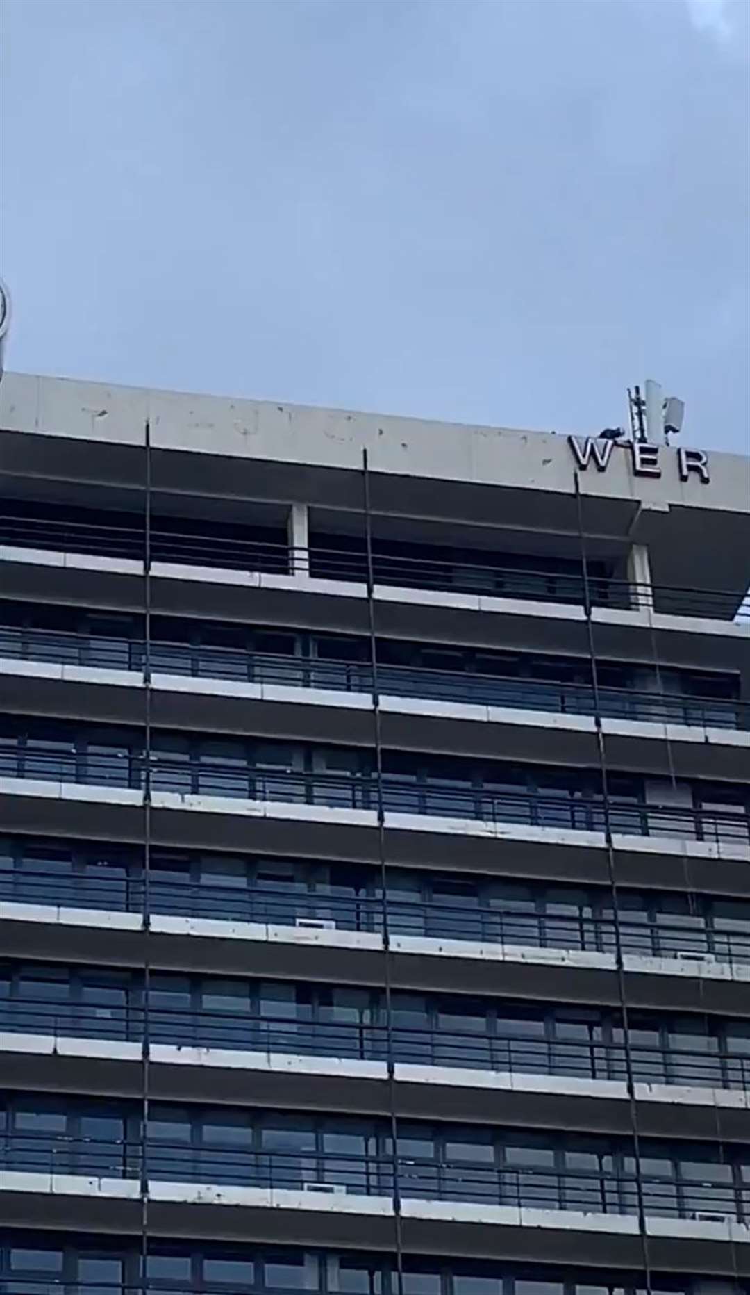 Edward Colston’s name was removed from Colston Tower in Bristol (@LStyleDistrict/Twitter/PA Media)