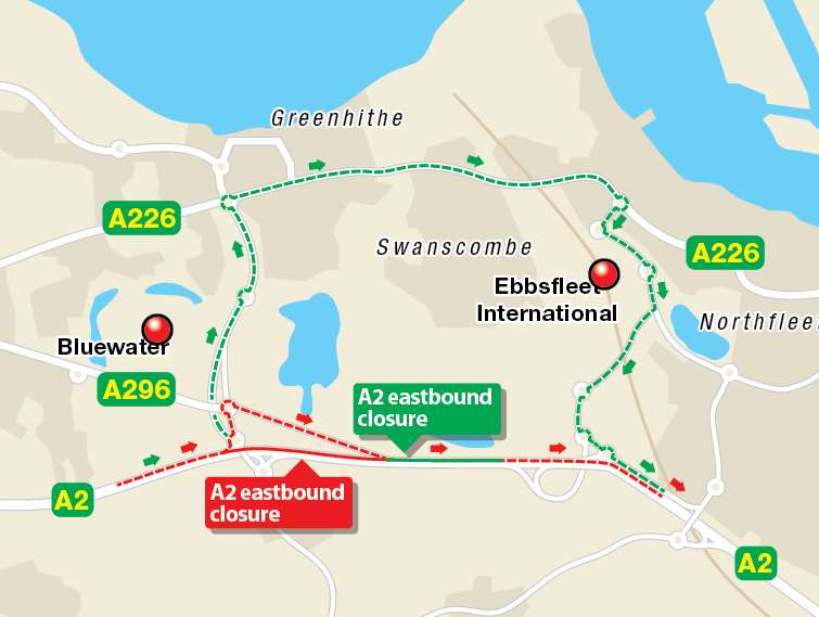 Work gets underway tonight to improve journeys on the A2 between Bean and Ebbsfleet.