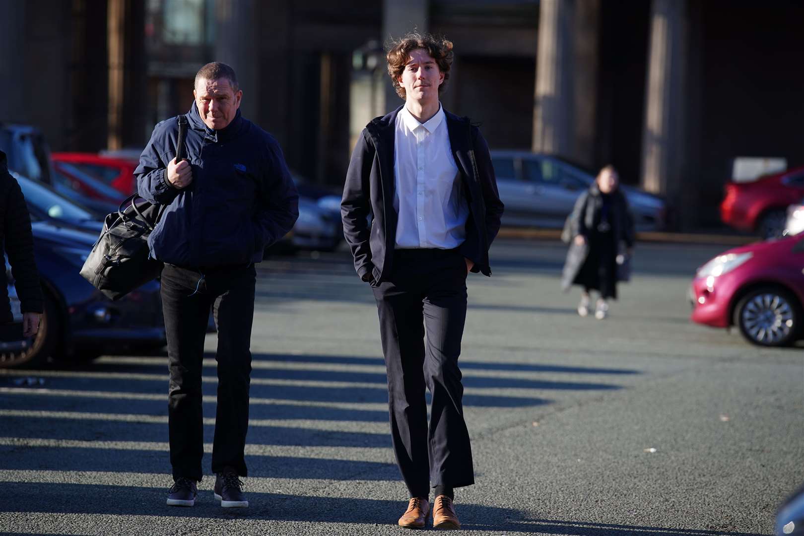 Matthew Turner, right, arrives at Chester Crown Court for sentencing (Peter Byrne/PA)