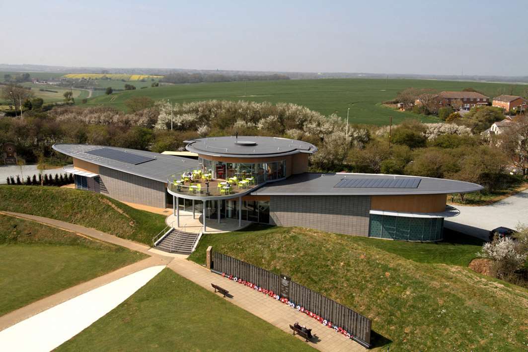 The Wing at Capel-le-Ferne - designed to look like a Spitfire wing - was named project of the year at the Kent Design and Development Awards