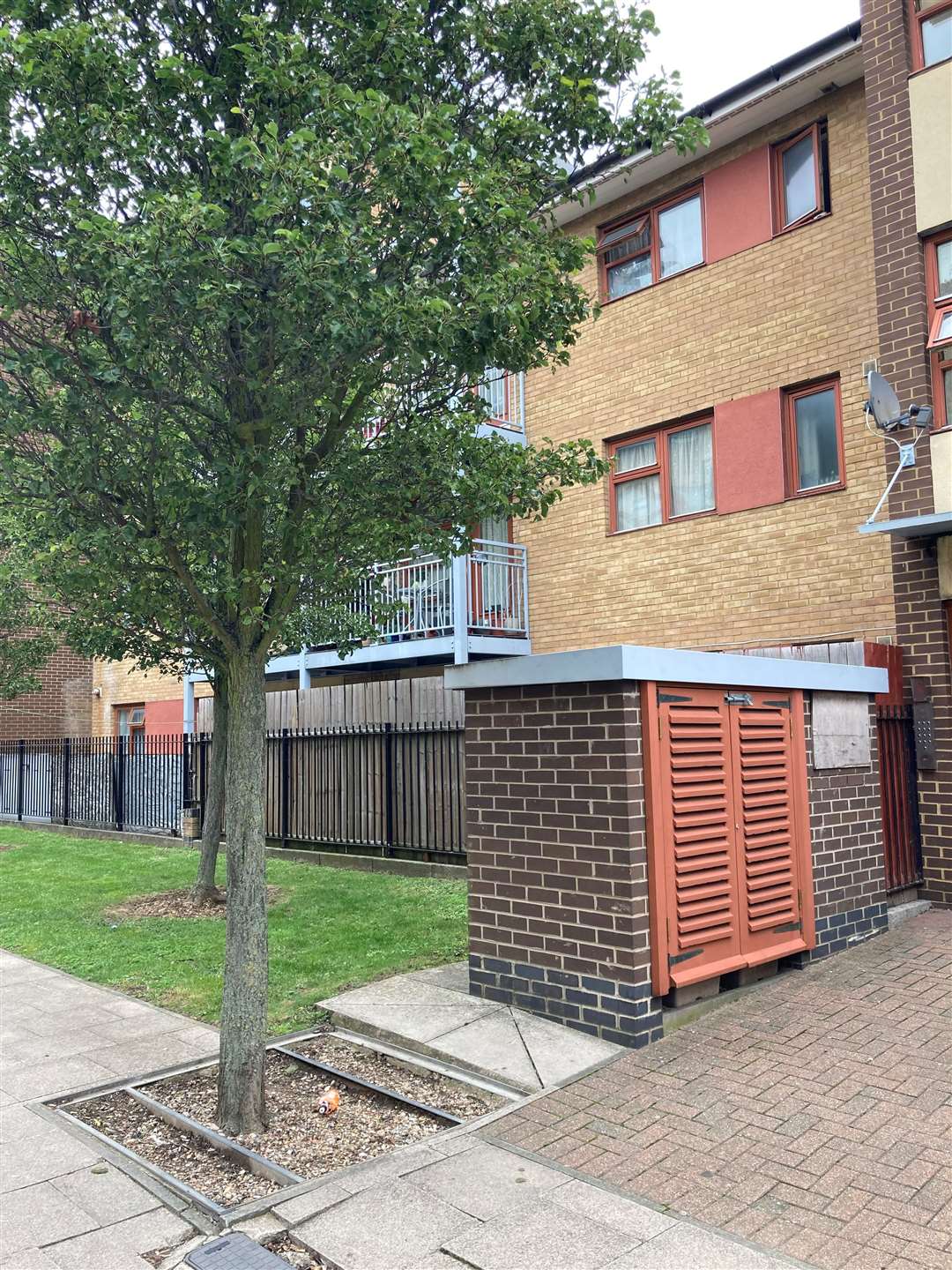 The location where Anthony Walgate’s body was dumped outside Stephen Port’s former flat in Cooke Street (Emily Pennink/PA)