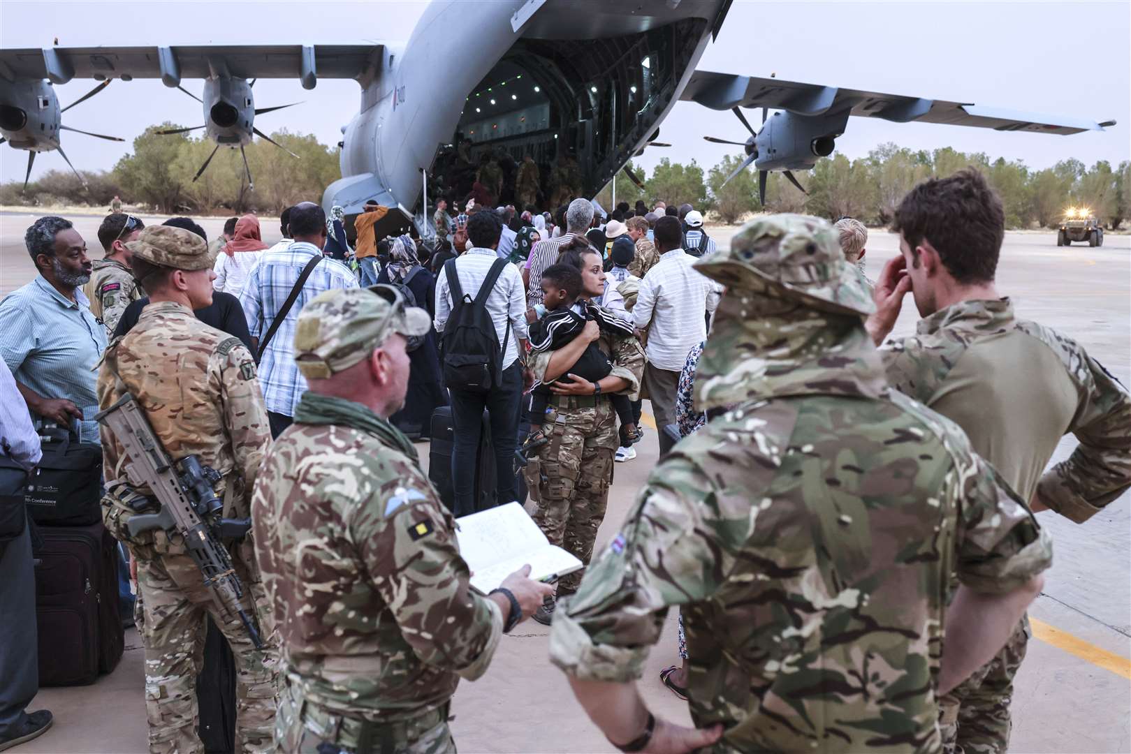 The Government has advised any British nationals still remaining in Sudan to make their way to Port Sudan (PO Phot Arron Hoare/ Ministry of Defence/ PA)