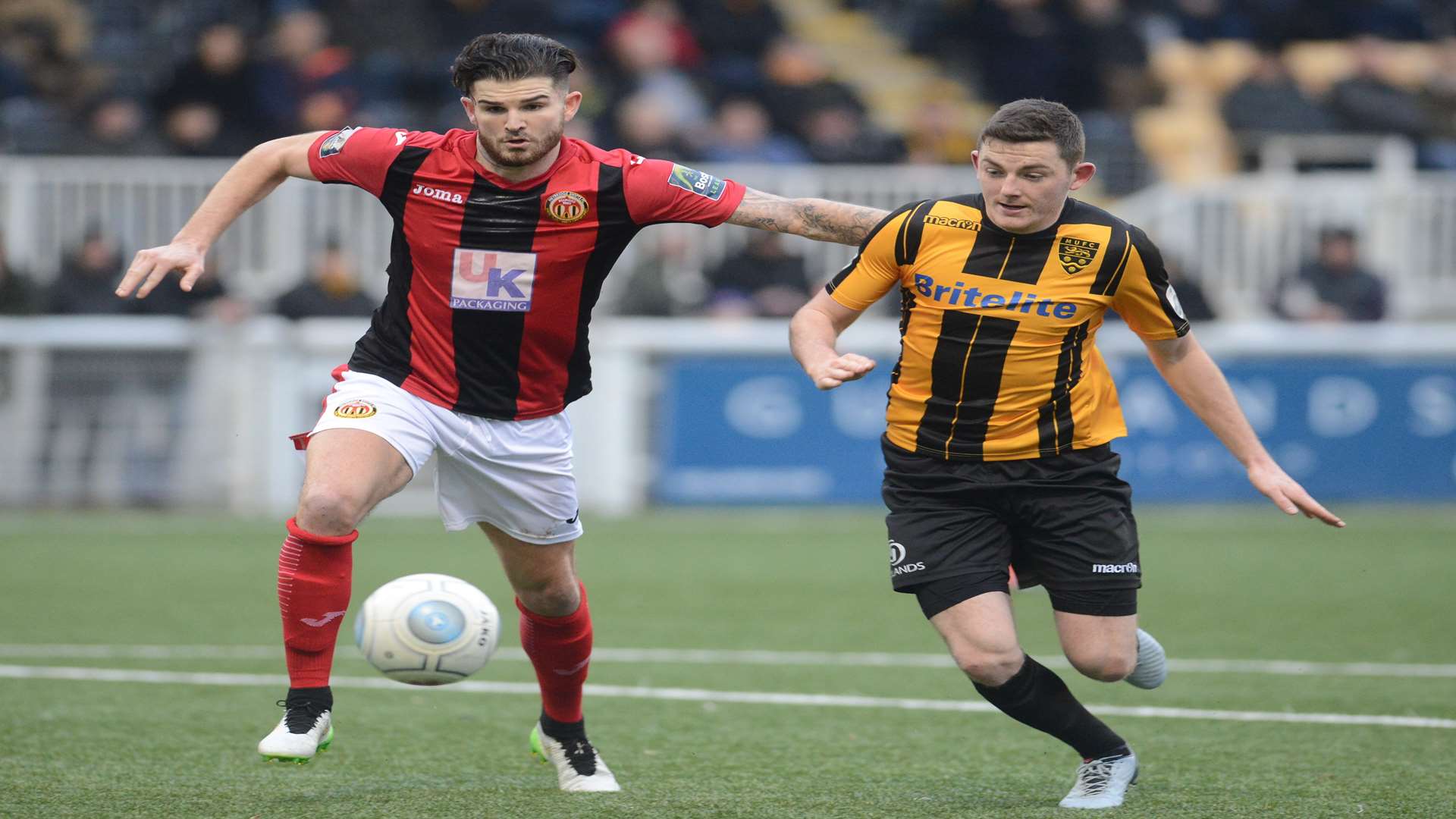 Action from Maidstone's win against Heybridge Swifts Picture: Gary Browne