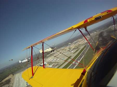 The Tiger Club flew over Gatwick