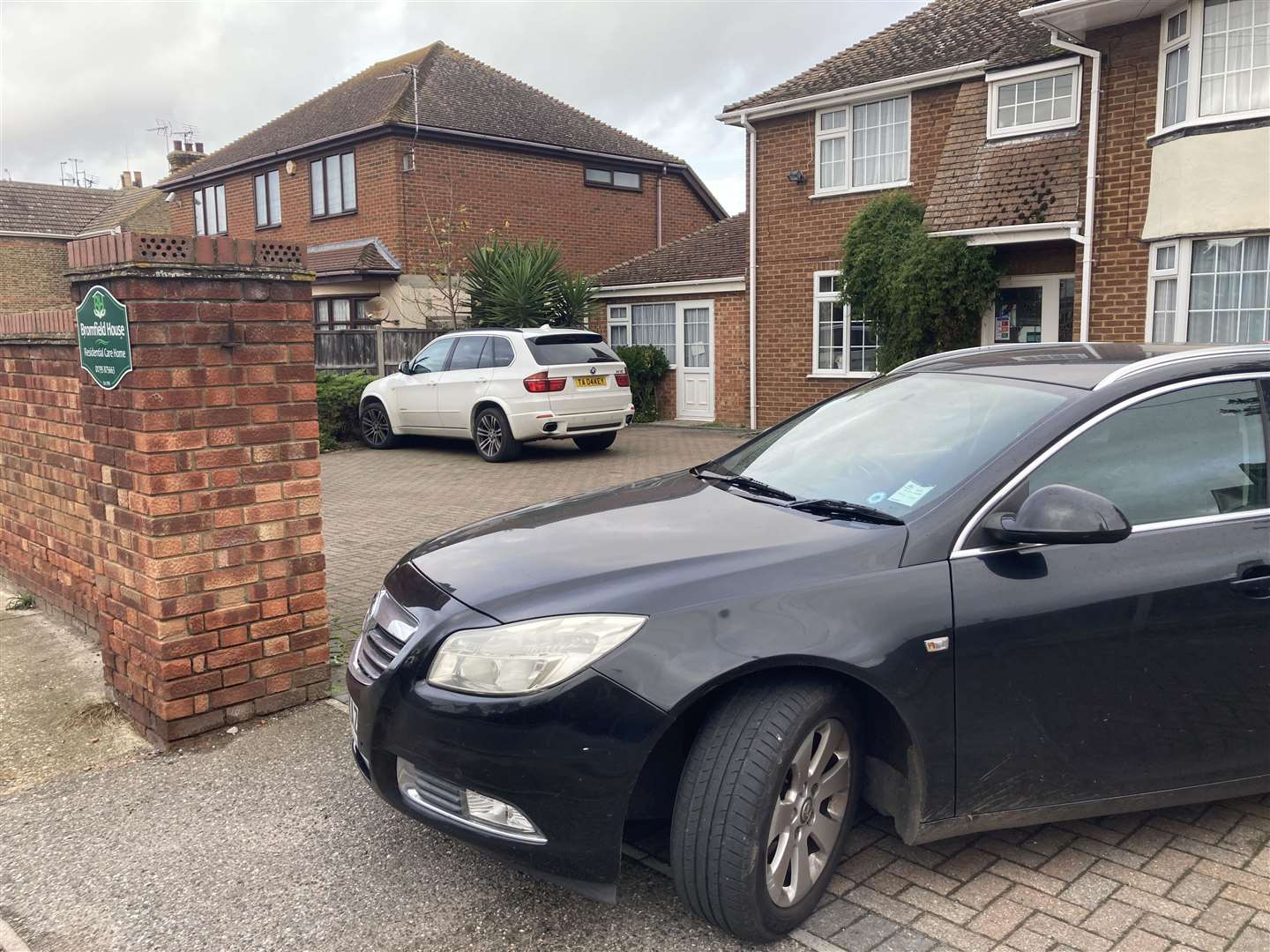 One of the residents being driven out of Bromfield House in Minster Road, Minster