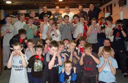 Members of the Minster Amateur Boxing Club
