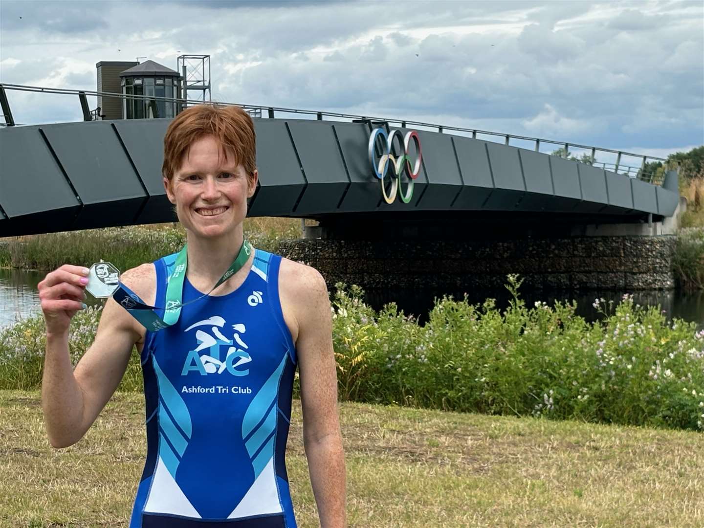 Sophie won a silver medal in the British Paratriathlon Championships earlier this year. Picture: EKHUFT