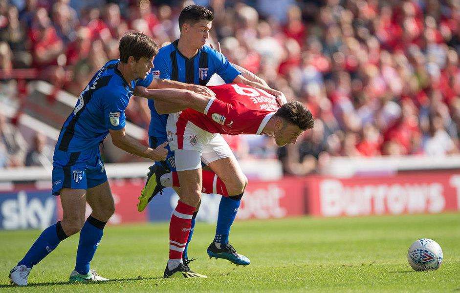 Action from Gills' game at Barnsley Picture: Ady Kerry (3915417)