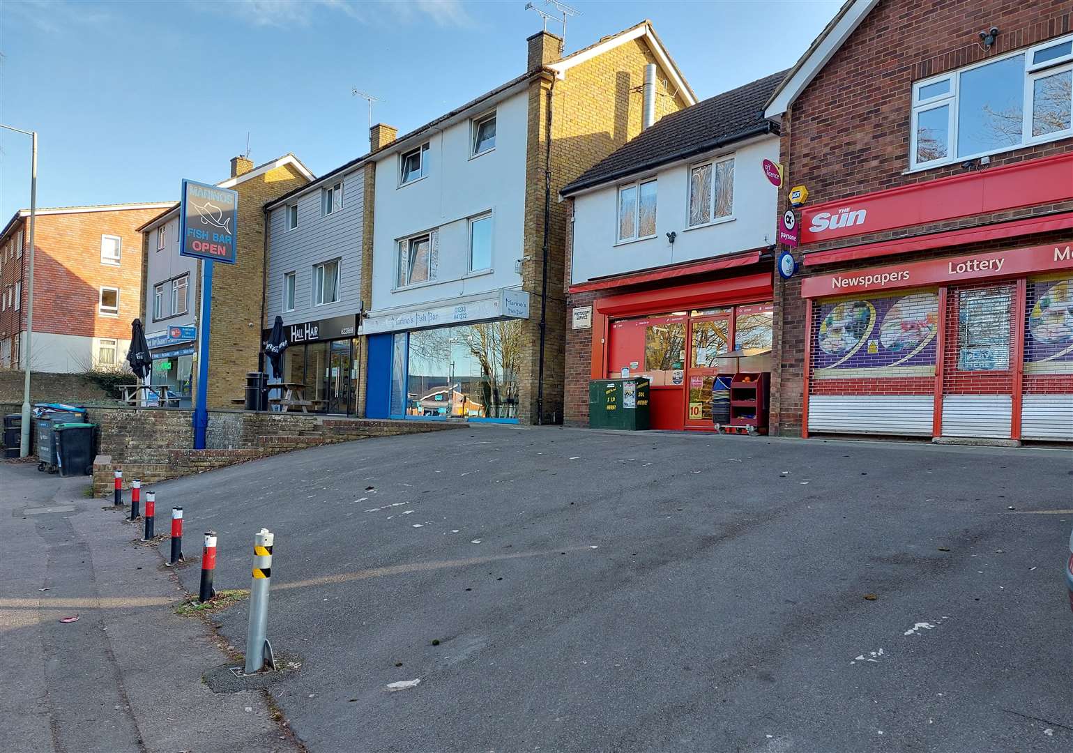 The four shops are close to Kennington Co-op in Faversham Road