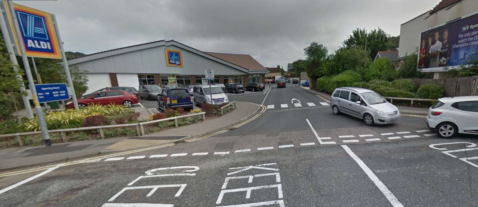 Aldi in Cherry Tree Avenue, Dover